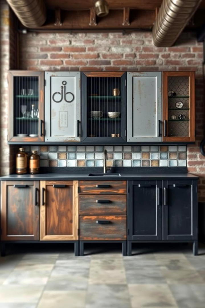 Industrial Style Cabinet Units - 30 cabinet storage ideas