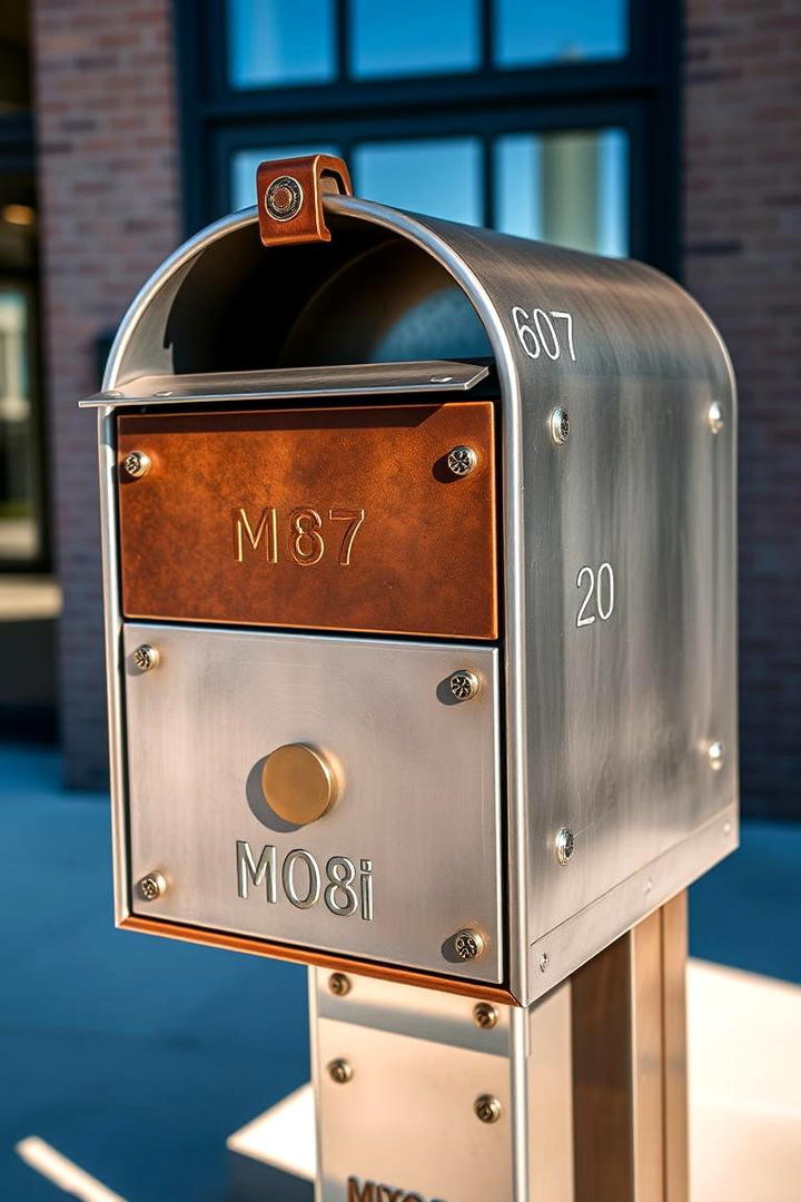 Industrial Style Mailbox Upgrade - 30 Mailbox Decor Ideas