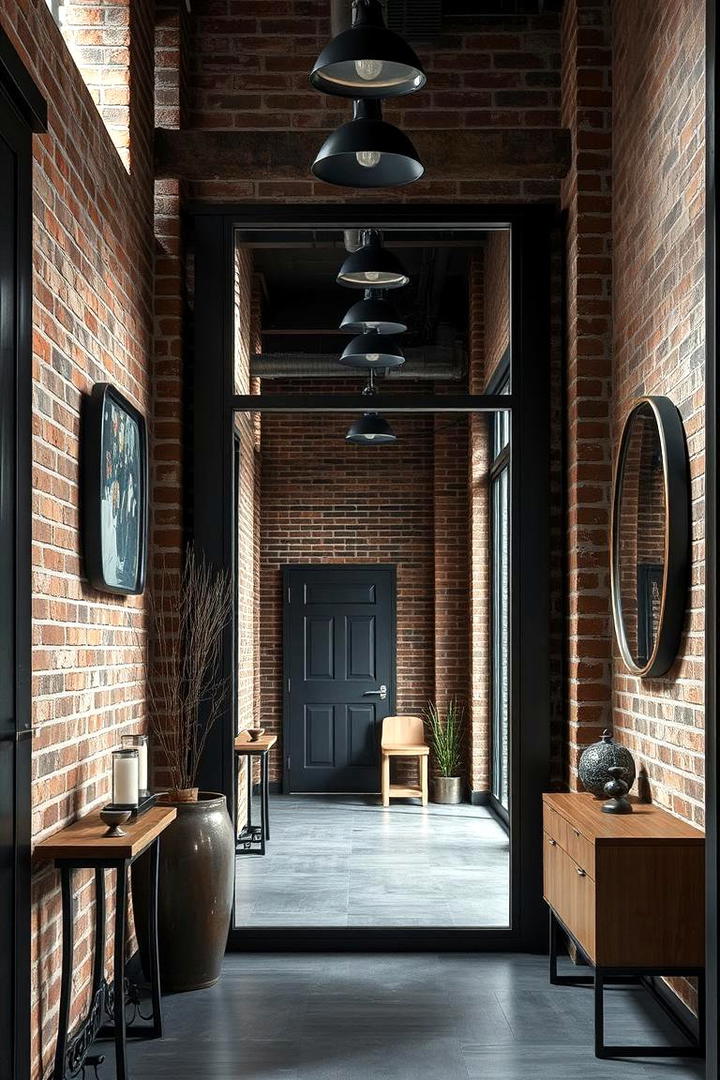 Industrial Style Mirror - 30 Entryway Mirror Ideas