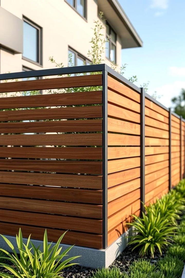 Innovative Composite Material Fence - 30 Corner Fence Ideas