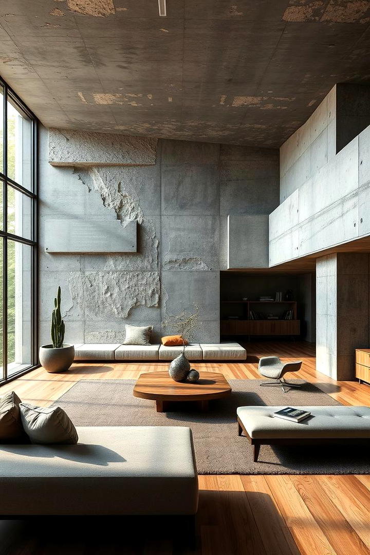 Innovative Material Mix - 30 Brutalist Interior Design Ideas