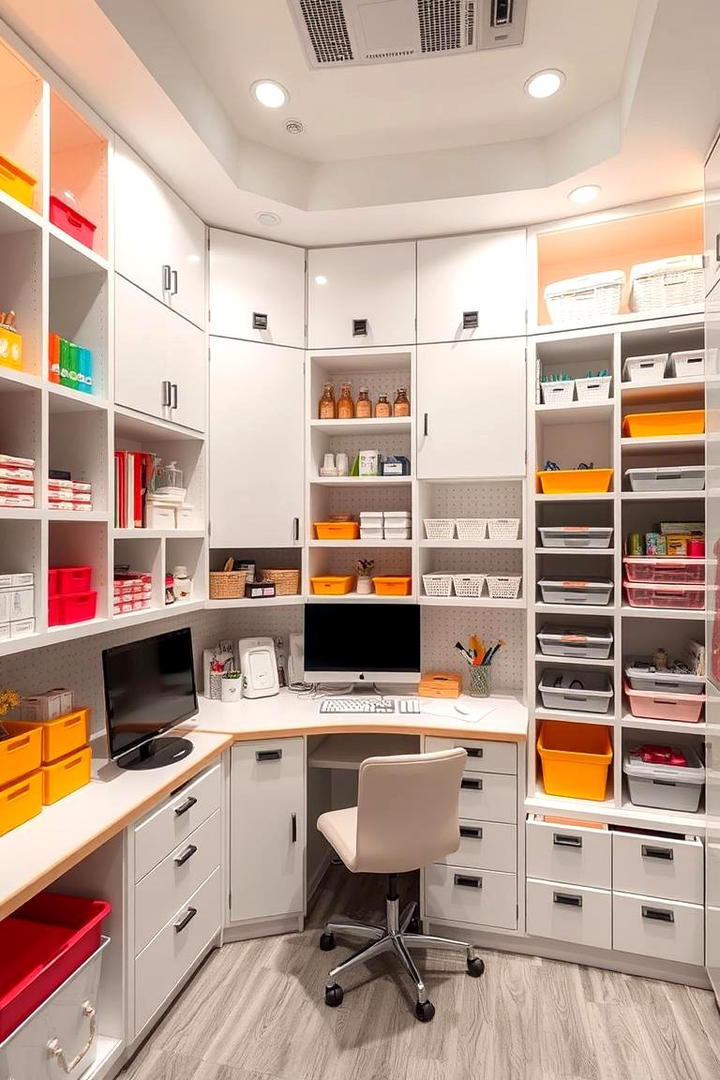 Innovative Storage Craft Studio - 30 Craft Room Ideas