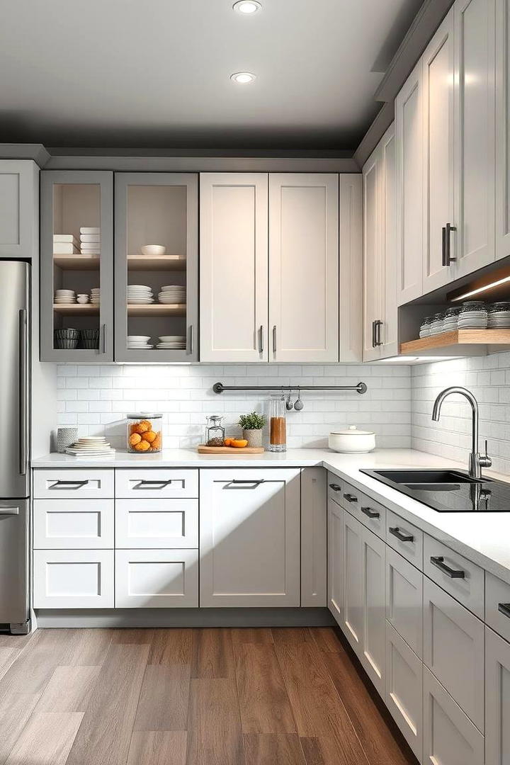 Innovative Storage Solutions - 30 Grey and White Kitchen Designs