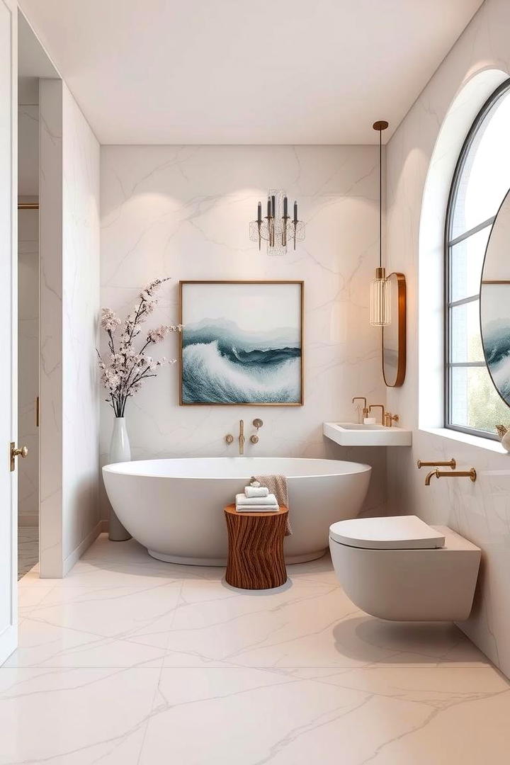 Inspirational Art Installations - 30 Romantic Bathroom Ideas