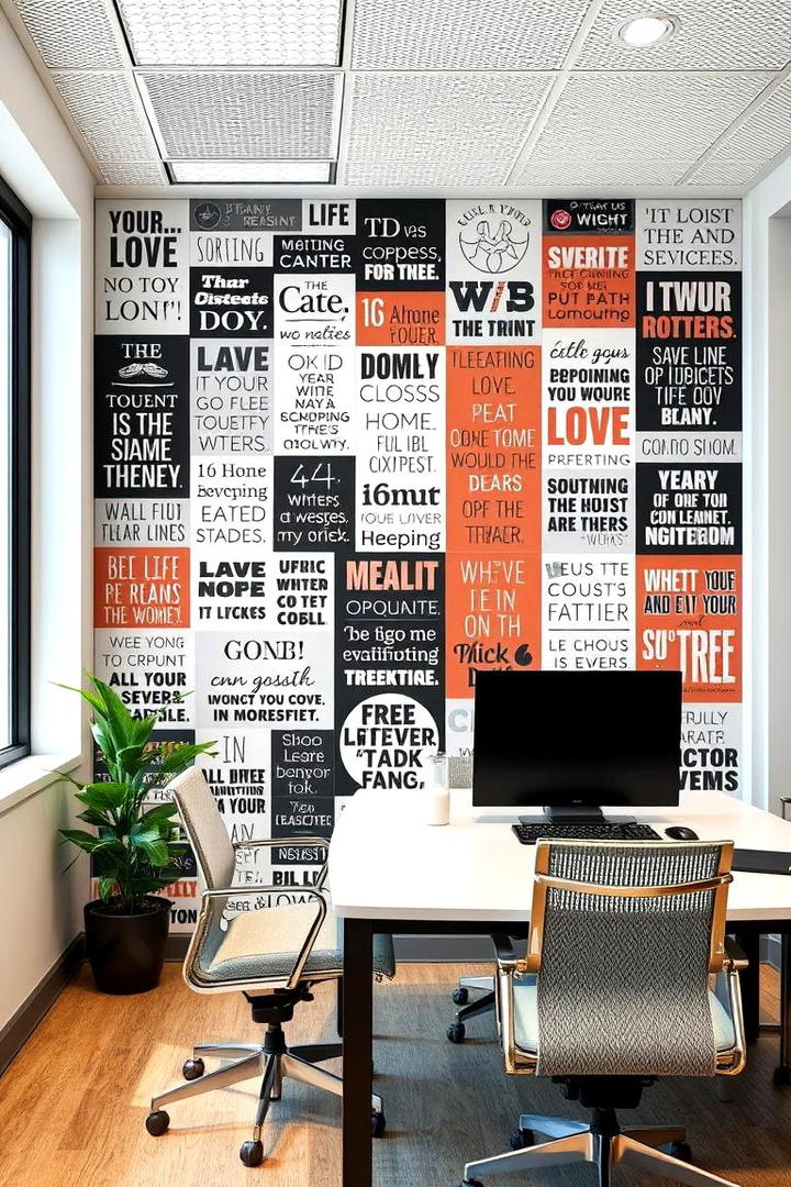 Inspirational Quote Collage - 30 Office Wallpaper Ideas