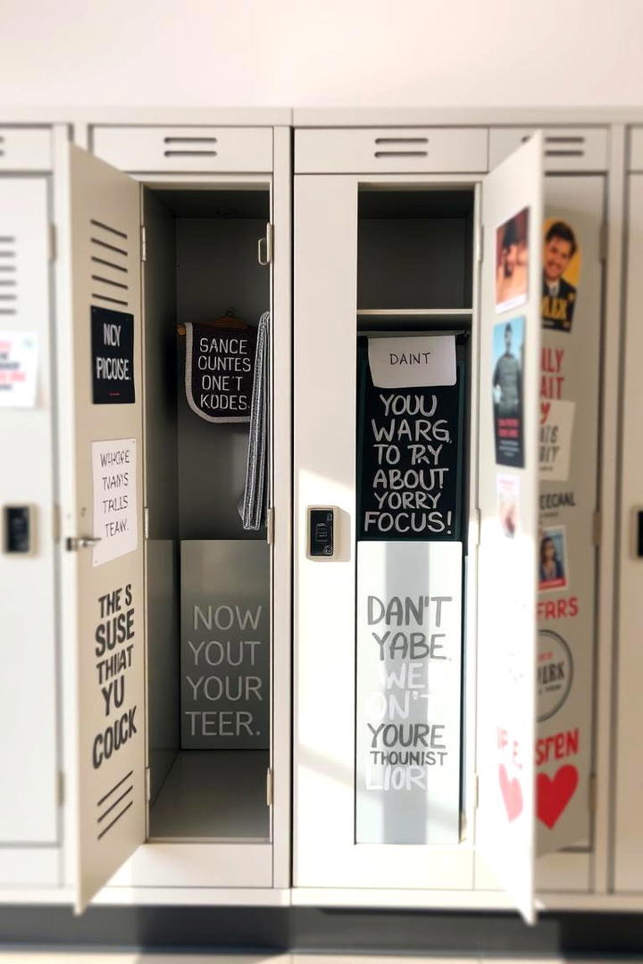 Inspirational Quote Displays - 30 Locker Decor Ideas