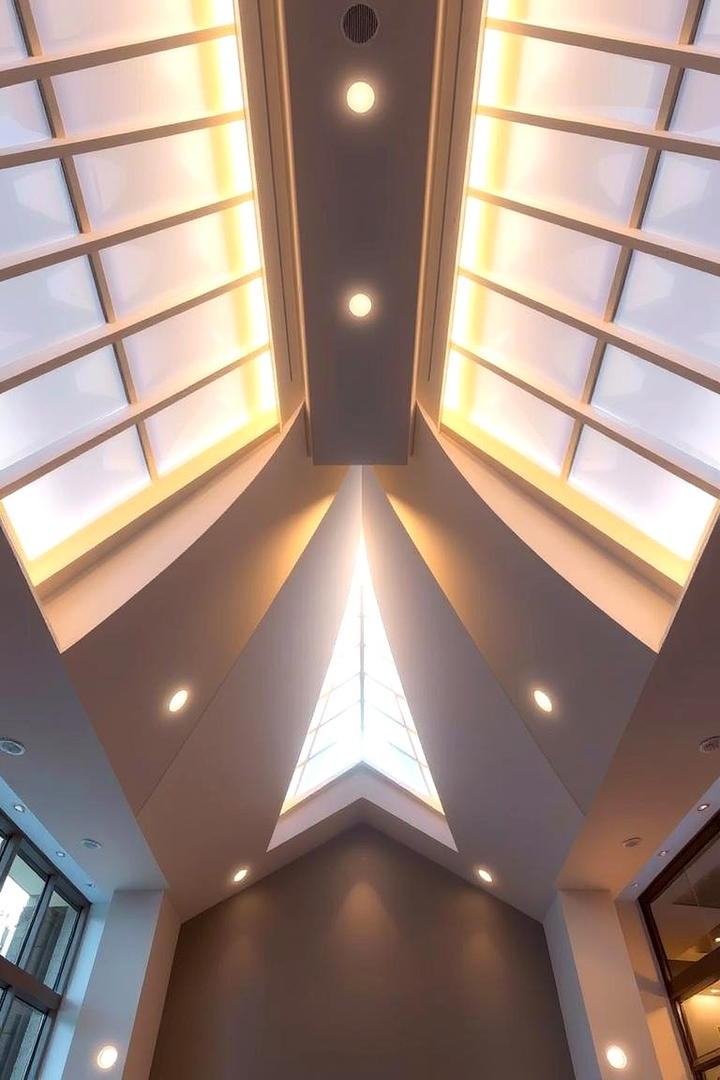 Integrated LED Lighting Ceiling - 30 Cathedral Ceiling Ideas