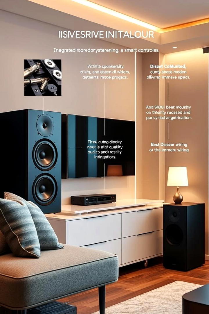 Integrated Sound System - 30 Bachelor Room Ideas