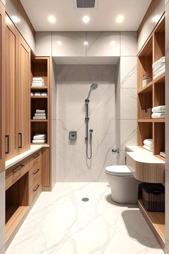 Integrated Storage Wet Room - 30 Wet Room Ideas