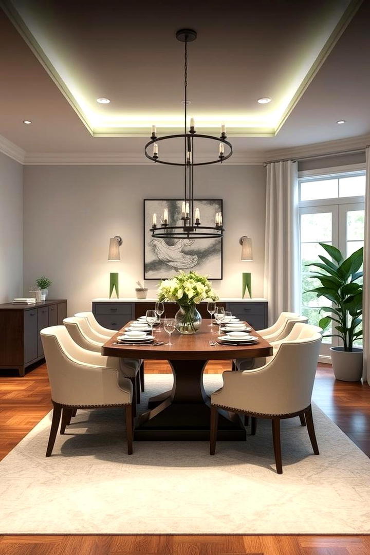 Integrated Technology Touches - 30 Transitional Dining Room Ideas