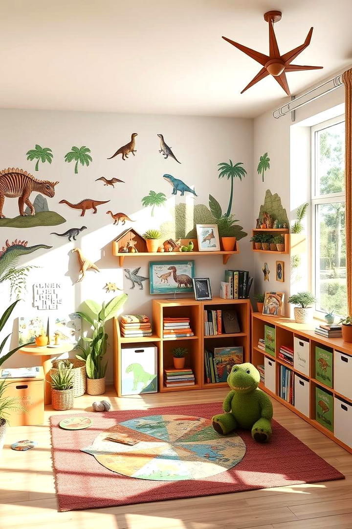 Interactive Dinosaur Learning Corners - 30 Dinosaur-themed Kids Room Ideas