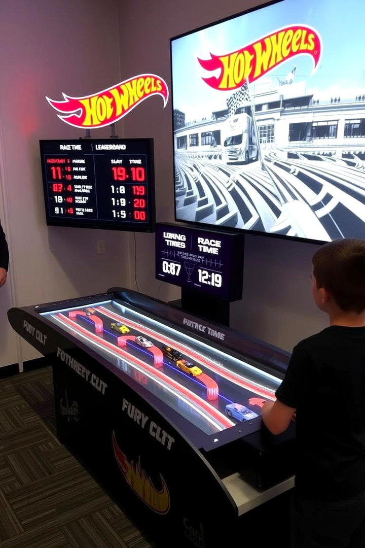 Interactive Race Time Leaderboard - 30 Hot Wheels Birthday Party Ideas