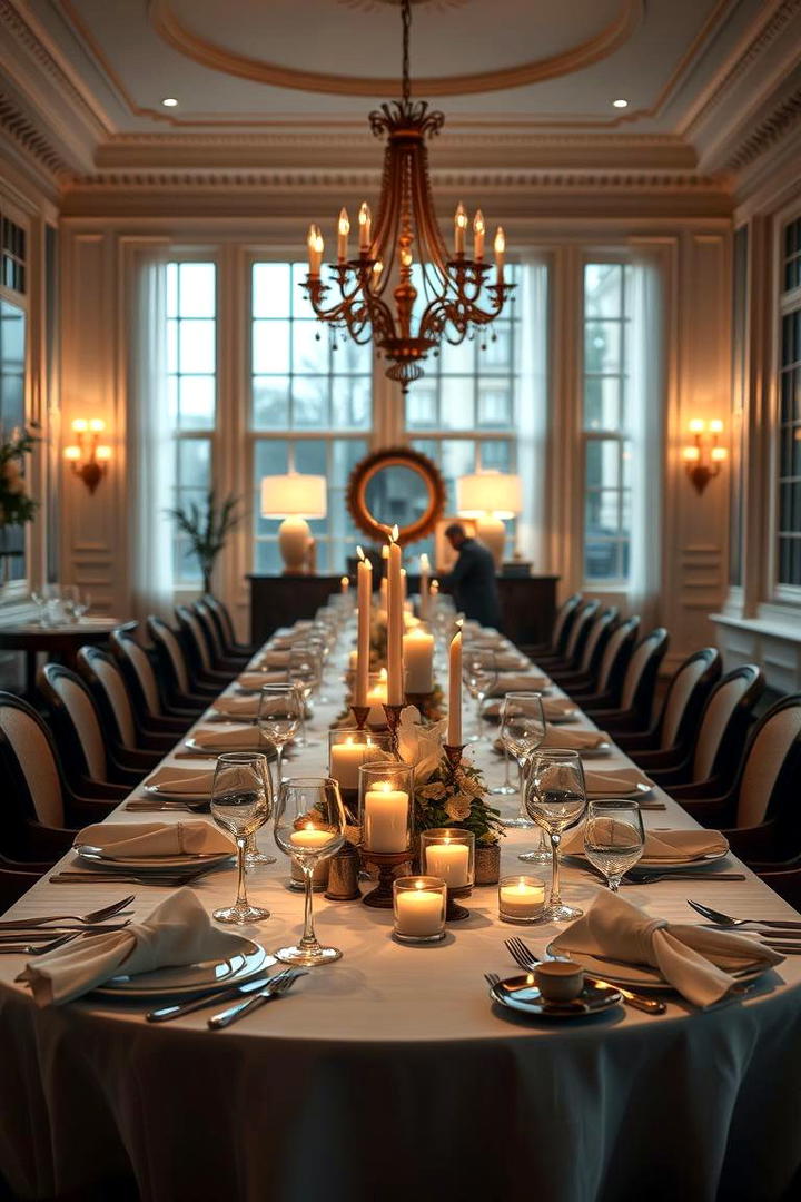 Intimate Candlelit Dinner Setup - 30 50th Wedding Anniversary Ideas