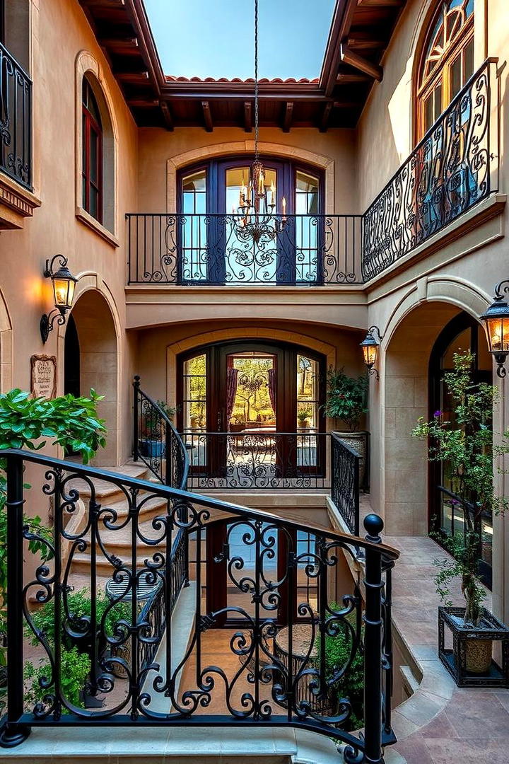 Intricate Iron Railings - 30 Tuscan Interior Design Ideas