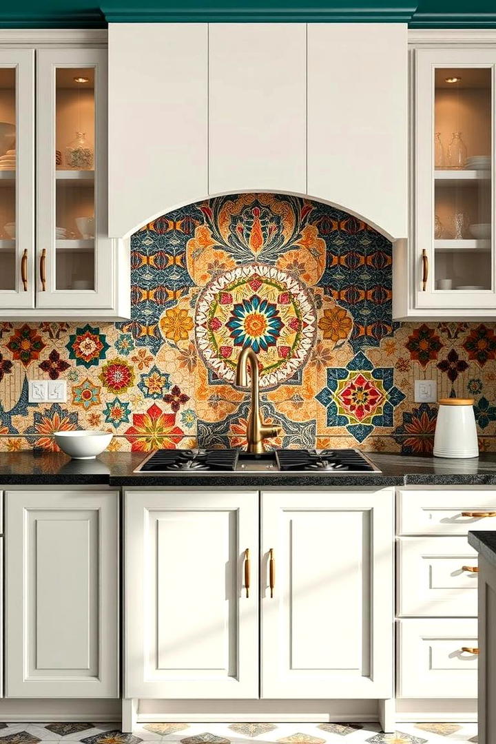 Intricate Mosaic Backsplashes - 30 Art Deco Kitchen Ideas