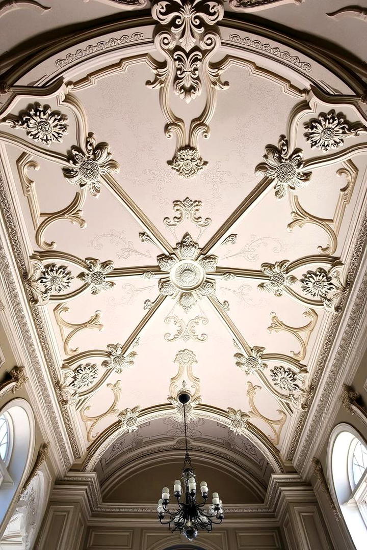 Intricate Plaster Detail Ceiling - 30 Cathedral Ceiling Ideas