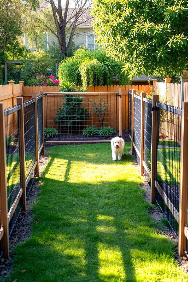 Inviting Backyard Dog Run - 30 Split Rail Fence Ideas