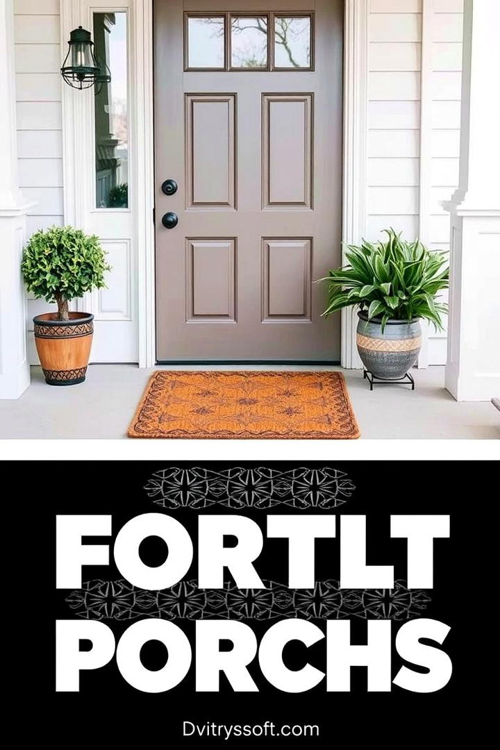 Inviting Entry Mats - 30 Small Front Porch Ideas