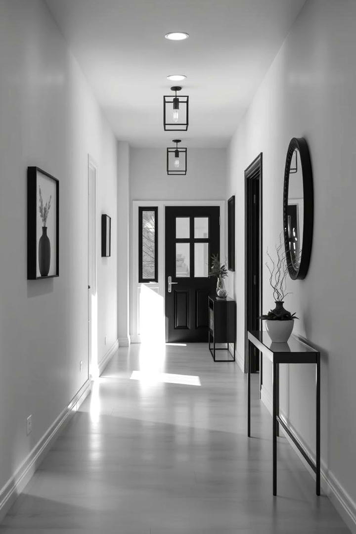 Inviting Entryway Designs - 30 Black and White Hallway Ideas