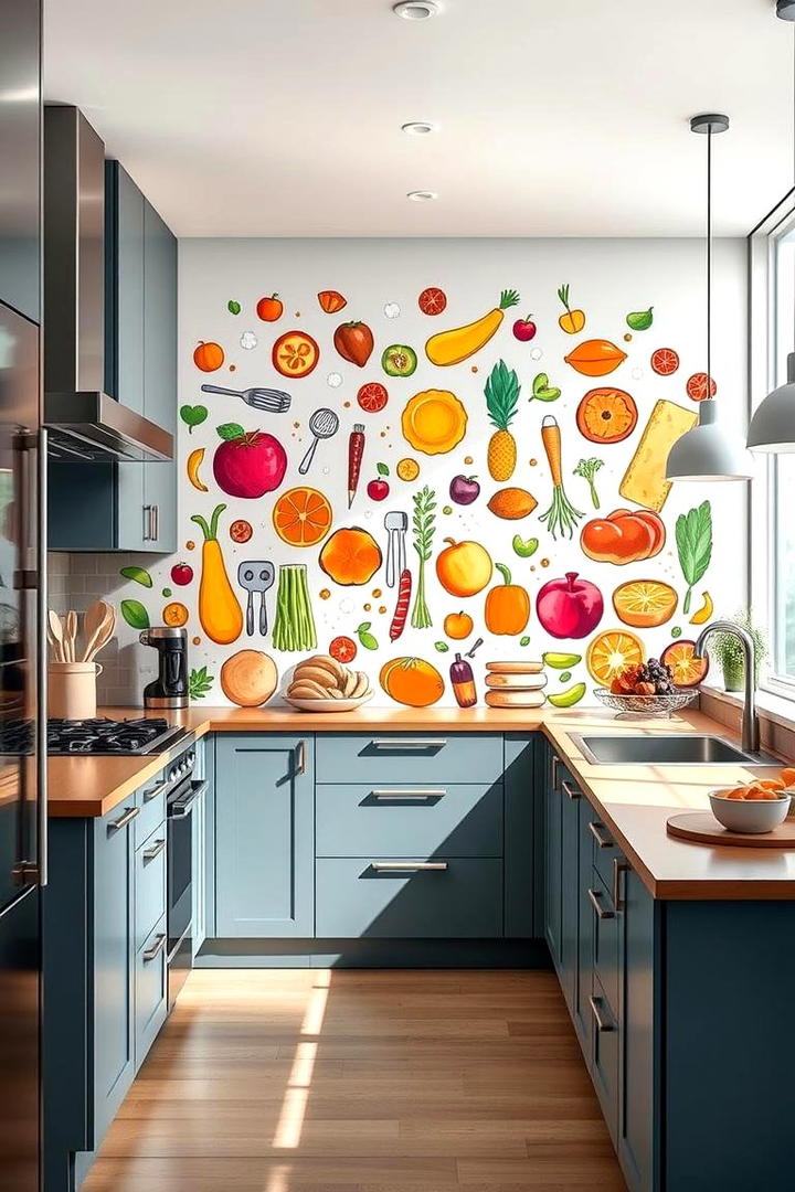 Kitchen Culinary Canvas - 30 Interactive Murals