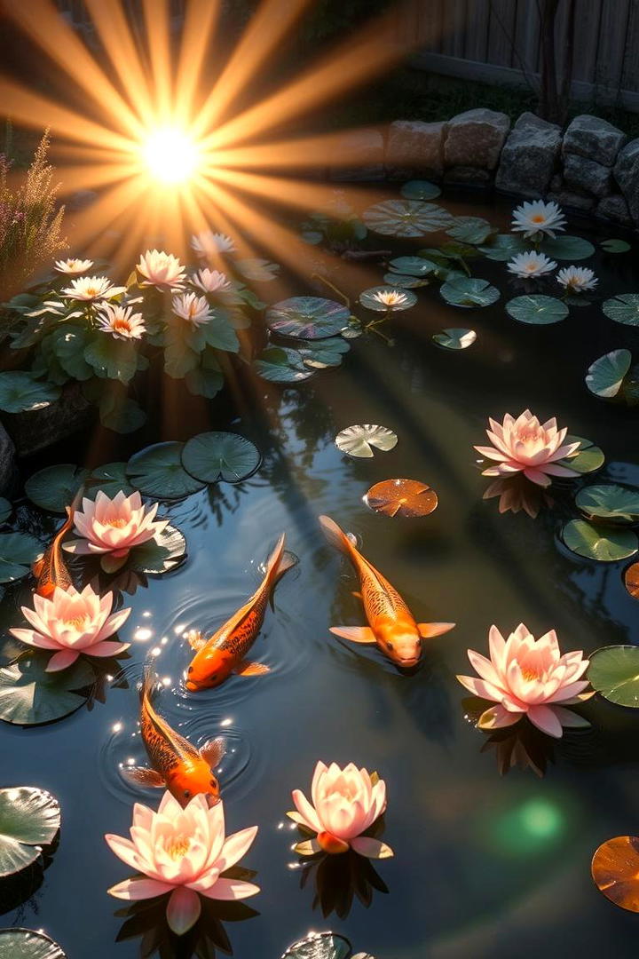 Koi Garden Retreat - 30 Backyard Pond Ideas