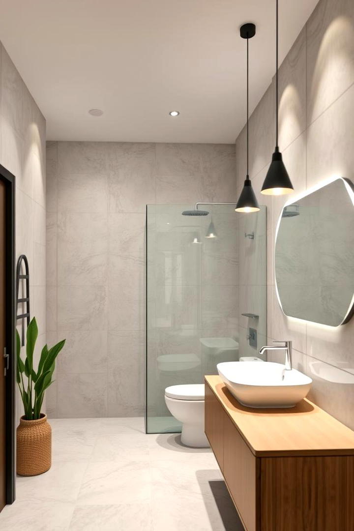 LED Efficiency - 30 Bathroom Pendant Lighting Ideas