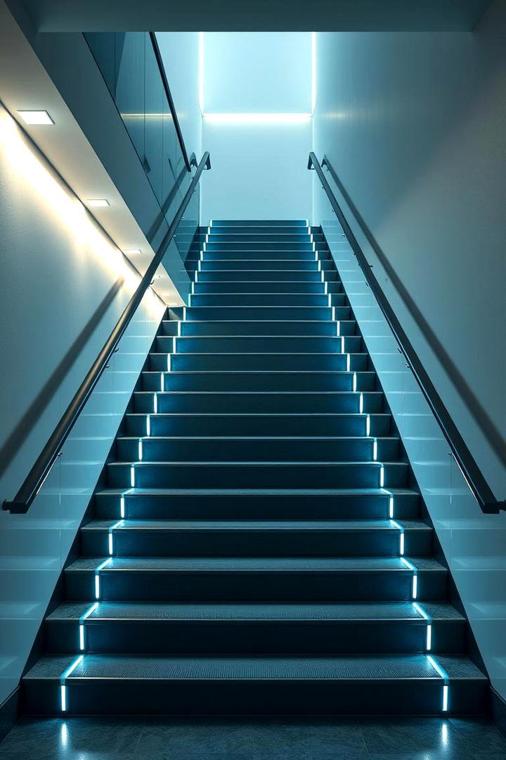 LED Illuminated Staircase - 30 Modern Staircases