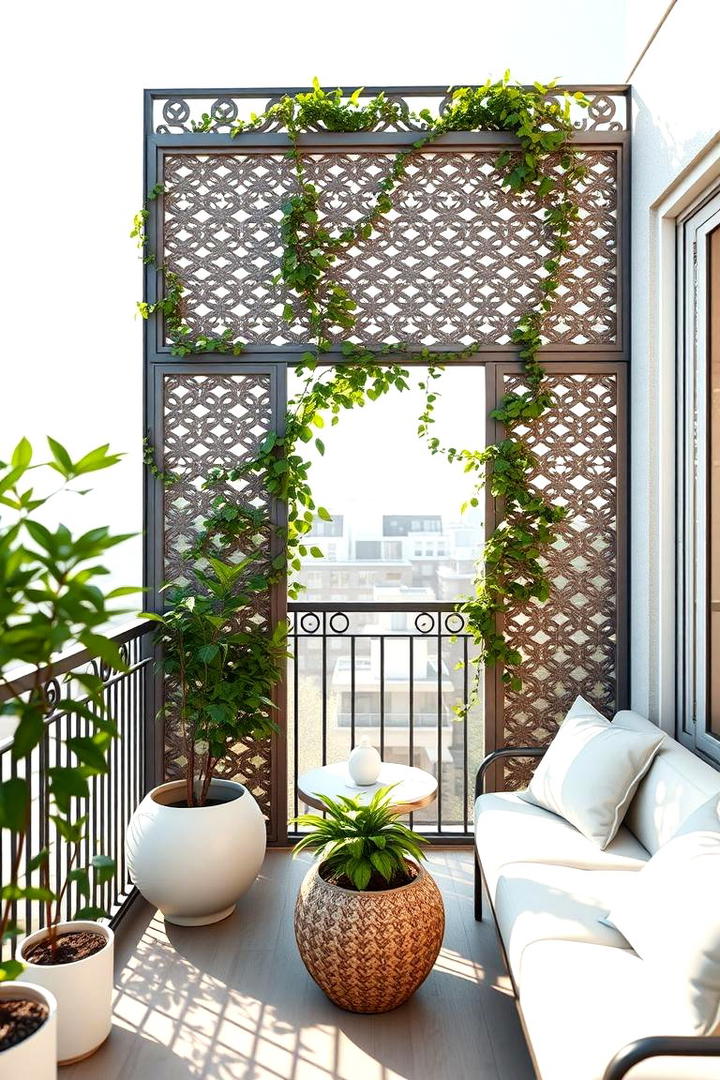 Lattice Privacy Screens - 30 Balcony Privacy Ideas