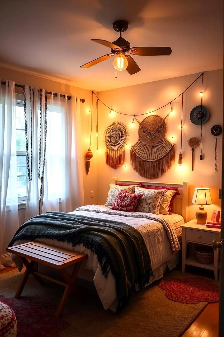 Layered Lighting Solutions - 30 Boho Teen Bedroom Ideas