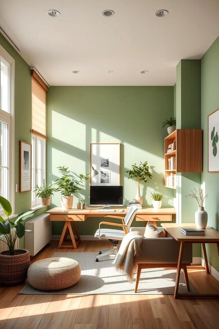 Light Green Renewal - 30 Home Office Paint Colors