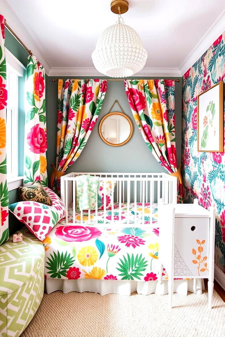 Lively Patterned Details - 30 Small Nursery Ideas