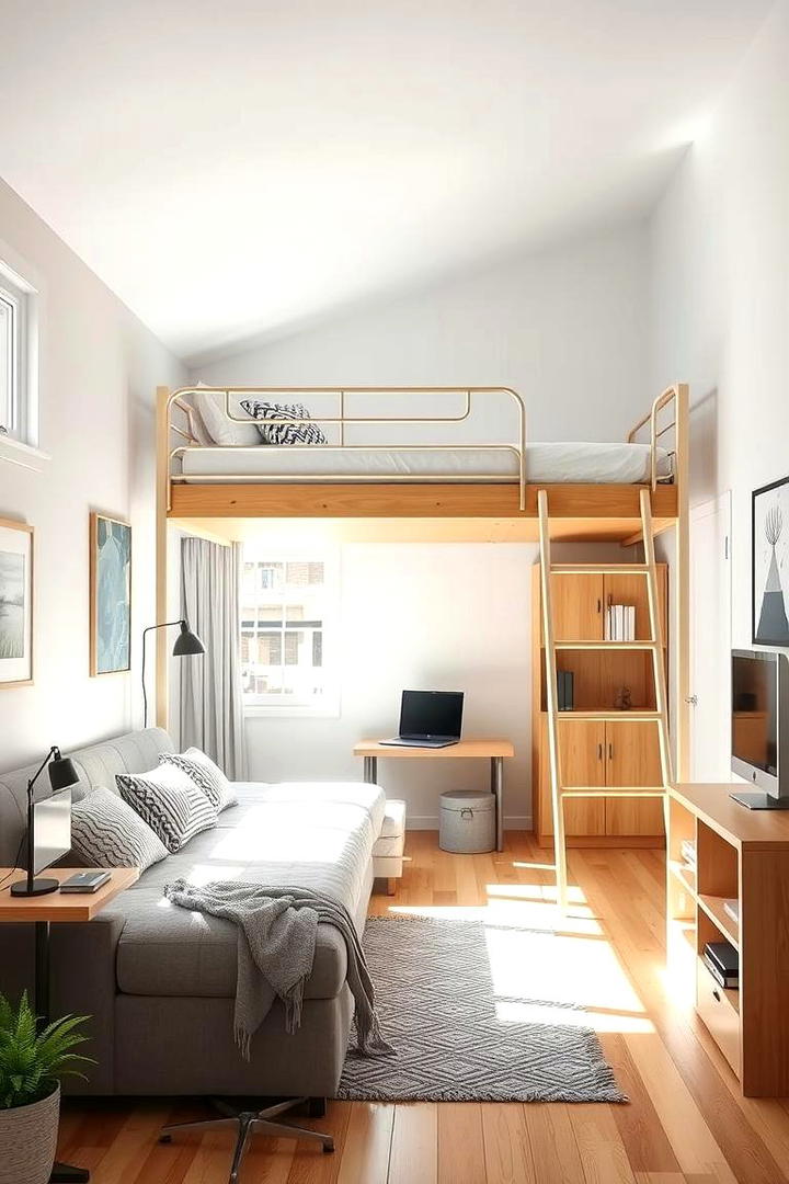 Lofted Bed Configurations - 30 Studio Apartment Ideas