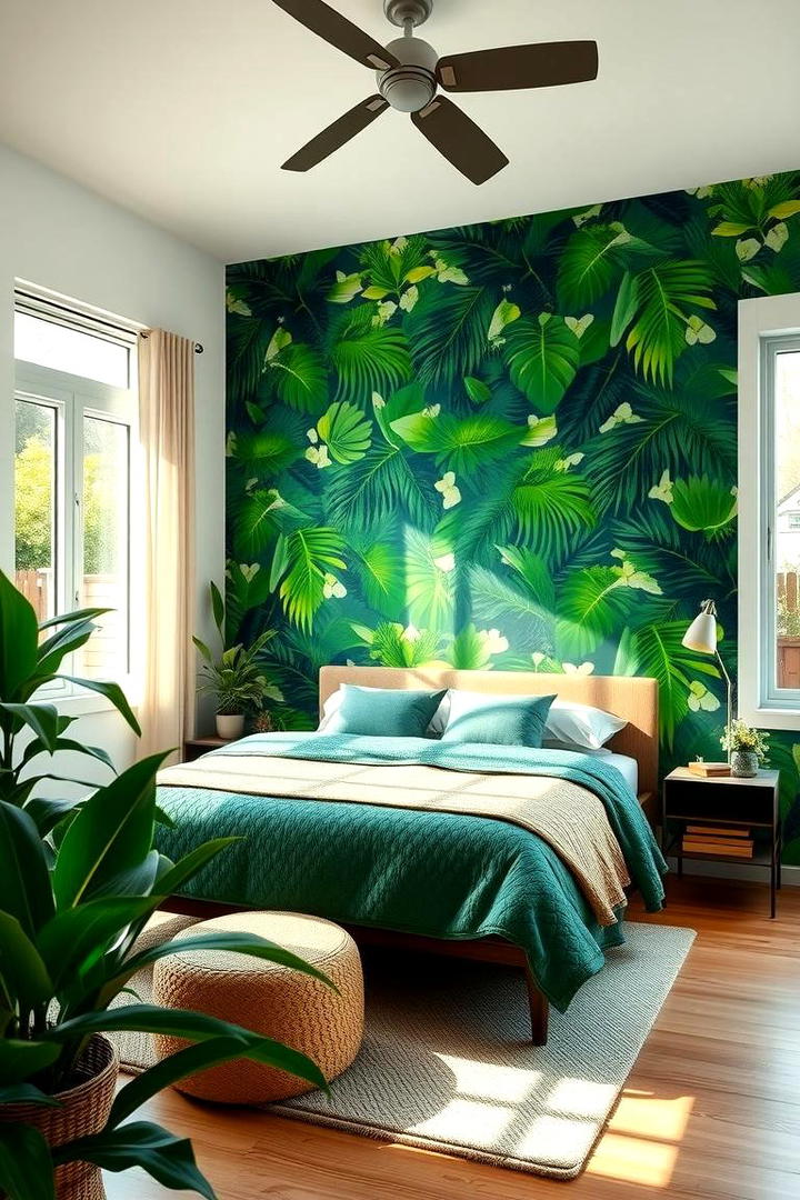 Lush Foliage Walls - 30 Jungle-themed Bedroom Ideas