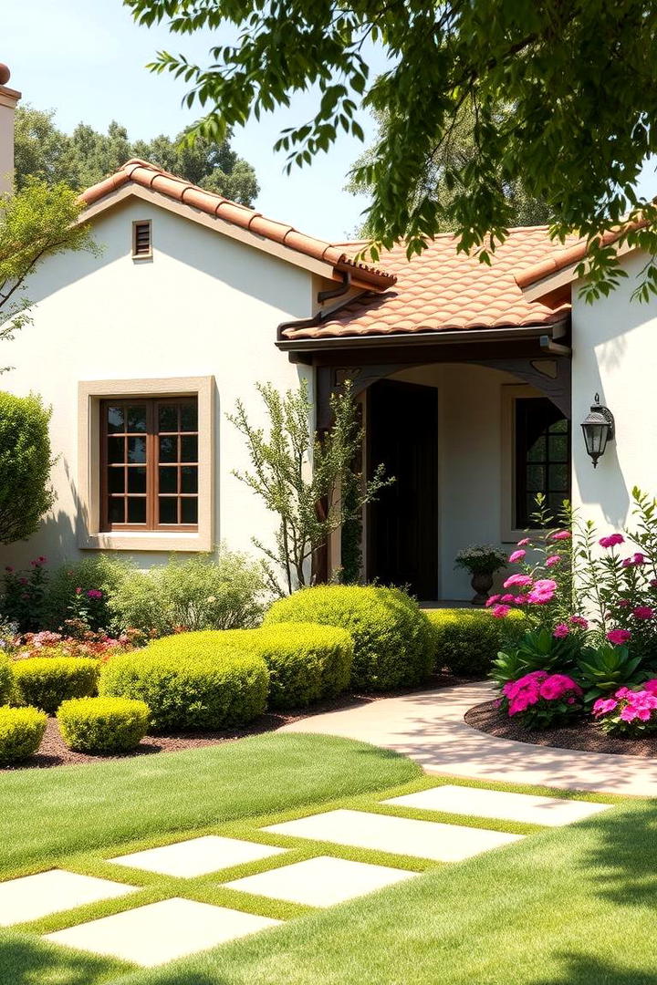 Lush Garden Landscaping - 30 spanish bungalow exterior ideas