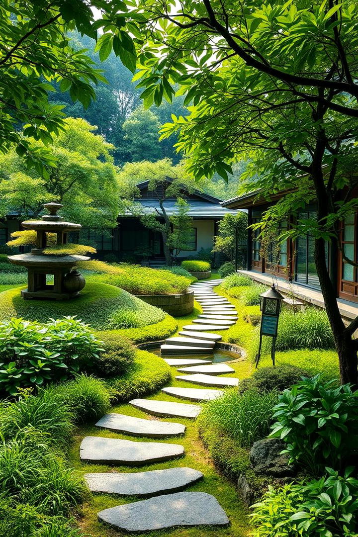 Lush Green Tea Garden - 30 Japanese Garden Ideas