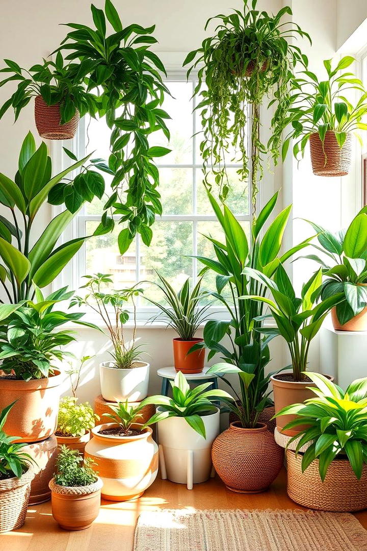 Lush Indoor Plants - 30 Clean Girl Room Ideas