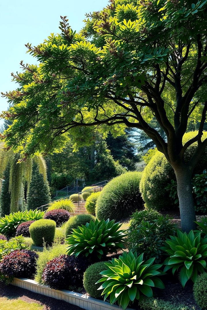 Lush Shade Garden Design - 30 hillside landscaping ideas