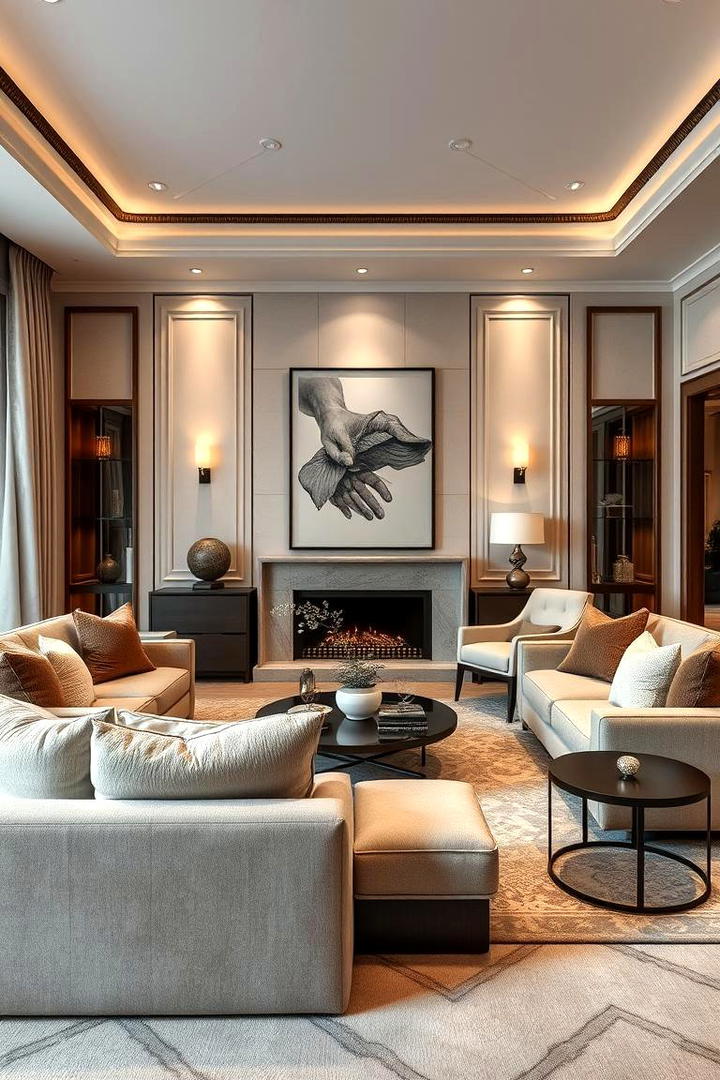 Luxe Living Room Elegance - 30 Glam Interior Design Ideas