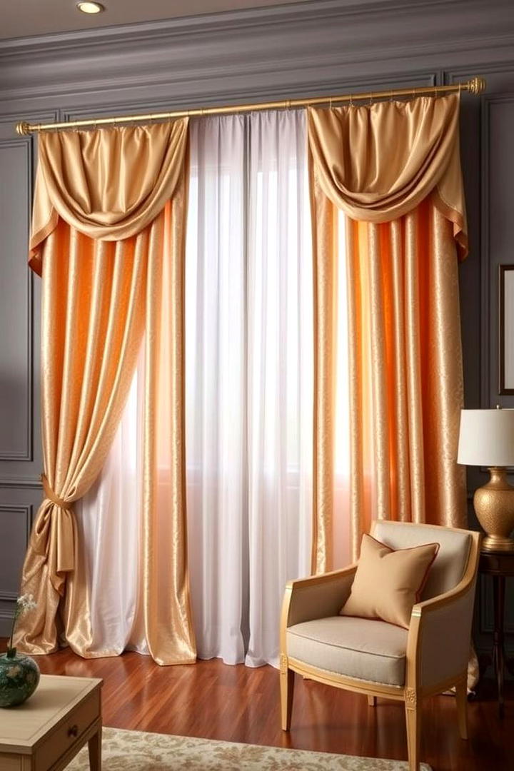 Luxurious Gold Details - 30 What Color Curtains Go With Gray Walls