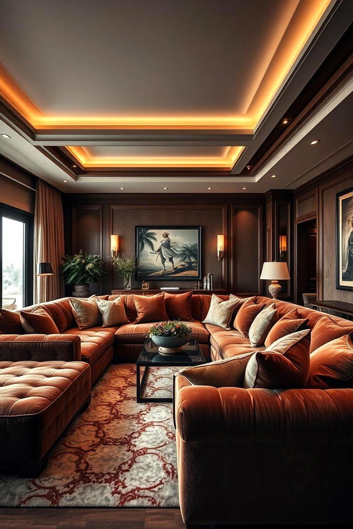 Luxurious Plush Sectional Setups - 30 Sectional Living Room Ideas