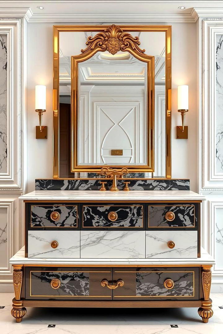 Luxury Marble Vanity Finish - 30 Bedroom Vanity Ideas