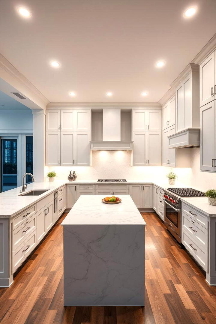 Luxury U Shaped Kitchen with High End Finishes - 30 U Shaped Kitchen Ideas