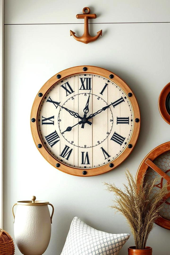 Maritime Wall Clocks - 30 Coastal Decor Ideas