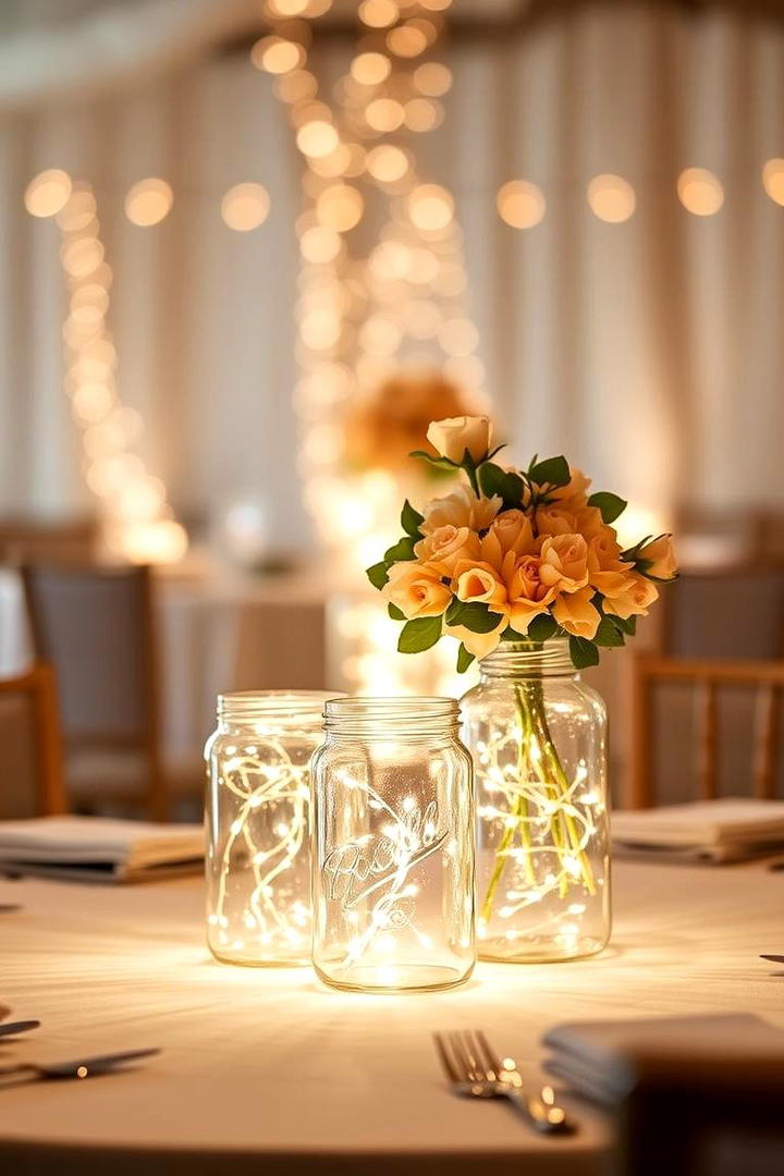 Mason Jar Illuminations - 30 non-floral wedding centerpiece ideas