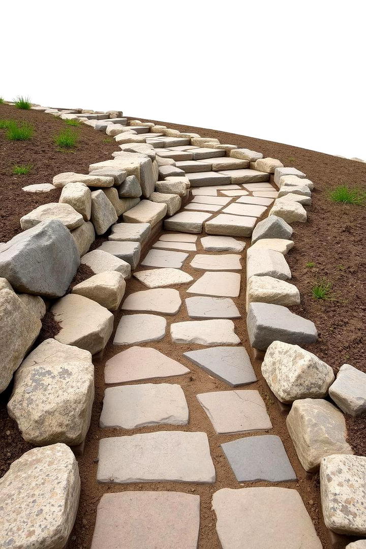 Masonry Rock Walk - 30 Rock Walkway Ideas