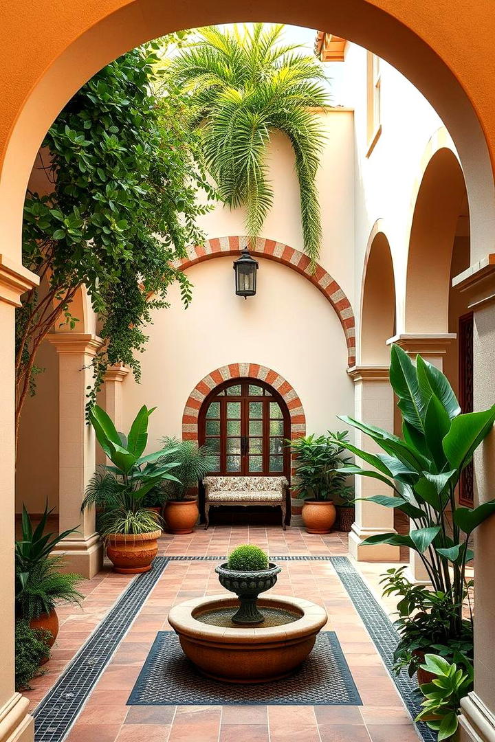 Mediterranean Courtyard Delight - 30 Mediterranean Garden Ideas