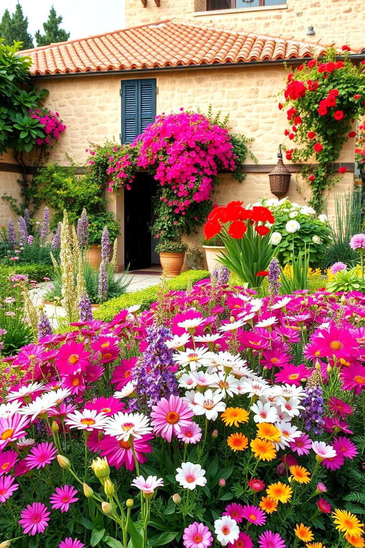 Mediterranean Fragrant Flower Bed - 30 Mediterranean Garden Ideas