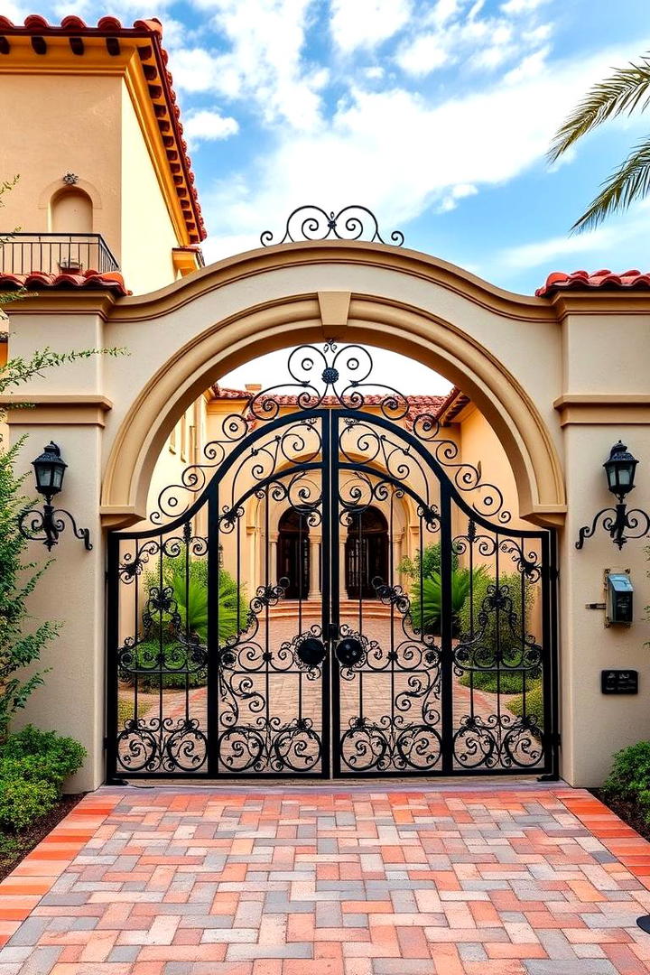 Mediterranean Inspired Design - 30 Driveway Gate Ideas