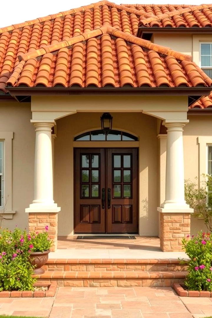 Mediterranean Roof Shingles - 30 spanish style front porch ideas