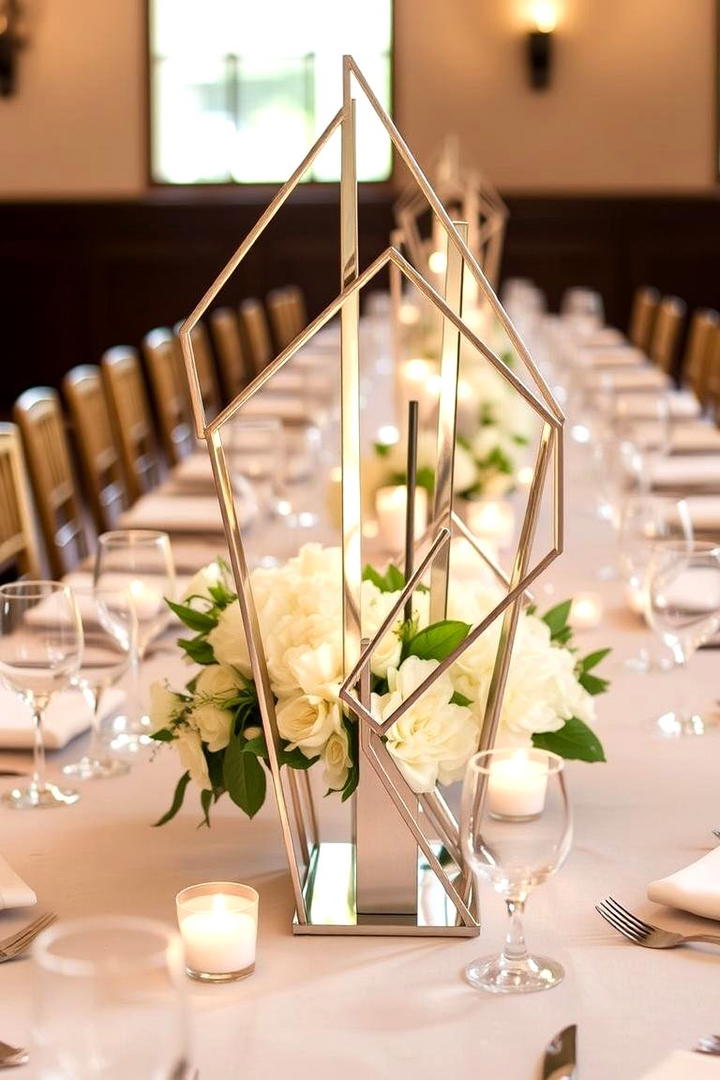 Metal Sculpture Accent - 30 non-floral wedding centerpiece ideas